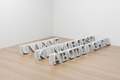 3D Printed Geometric Alphabet Letter Signs A–Z | Desk Name Sign Set