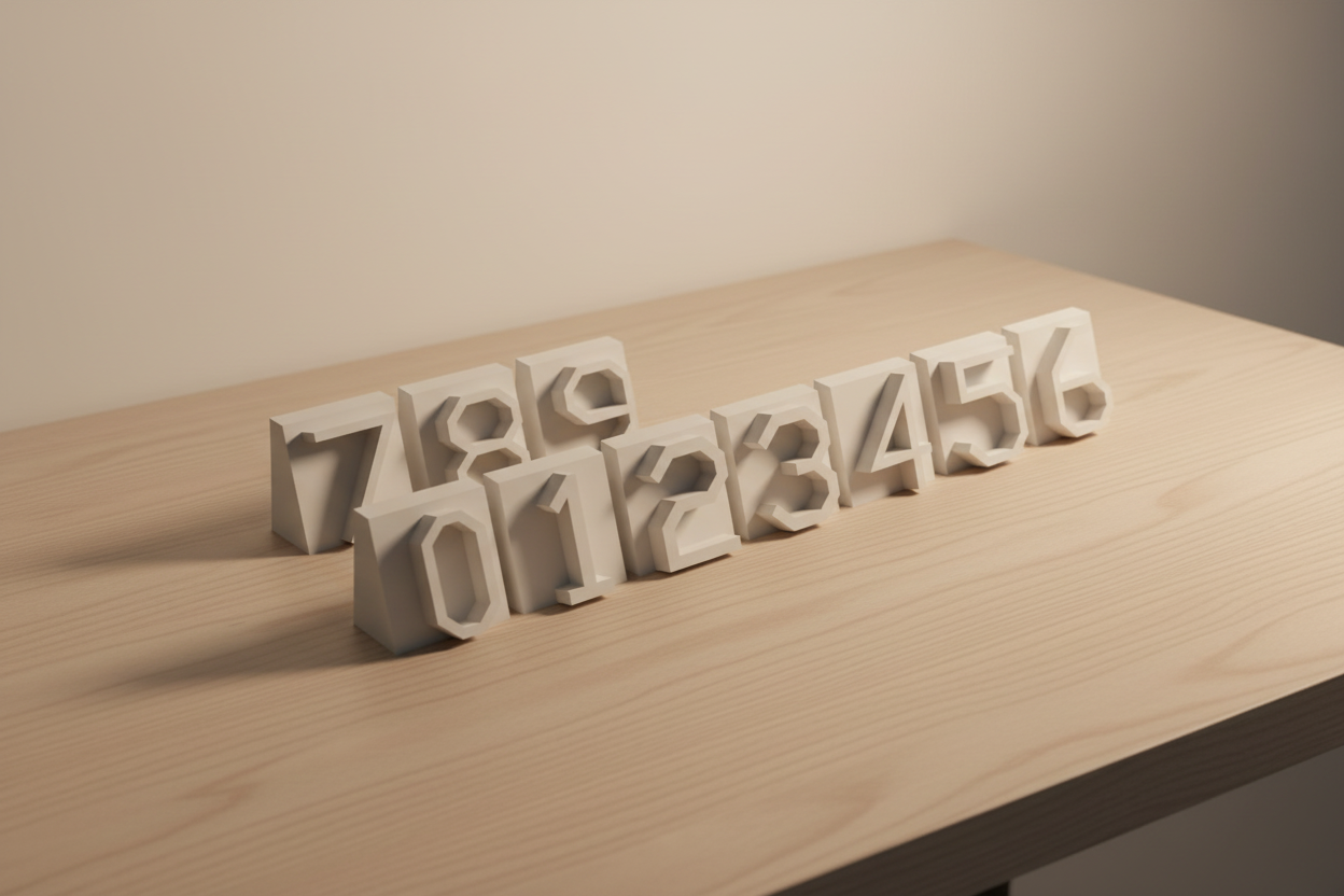 3D Printed Geometric Alphabet Letter Signs A–Z | Desk Name Sign Set