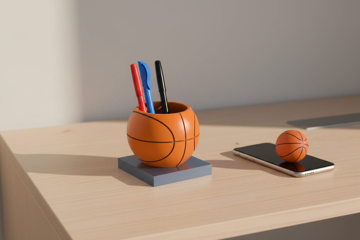 Basketball Design Holder in modern setting