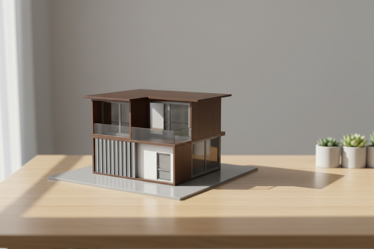 4 Modern Design 3D Printed For House Model