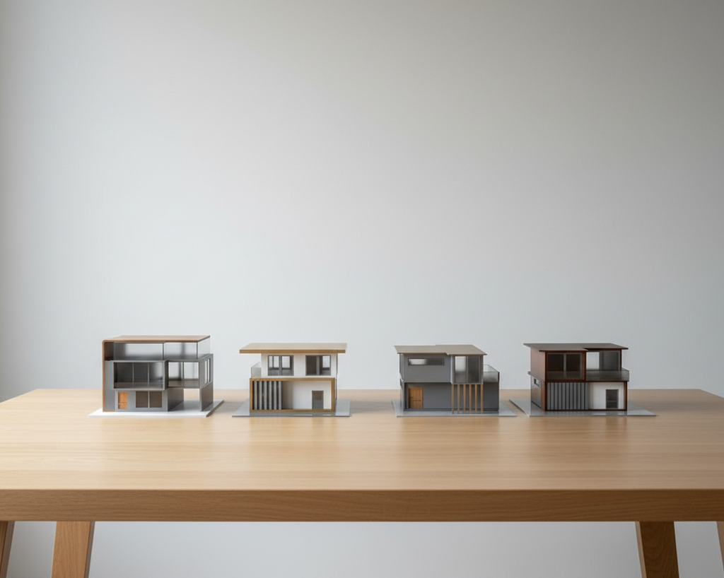 4 Modern Design 3D Printed For House Model