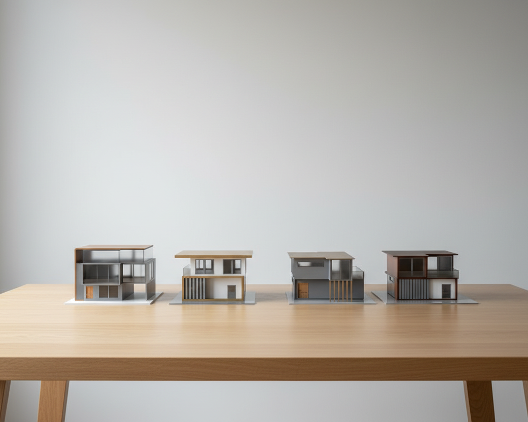 4 Modern Design 3D Printed For House Model