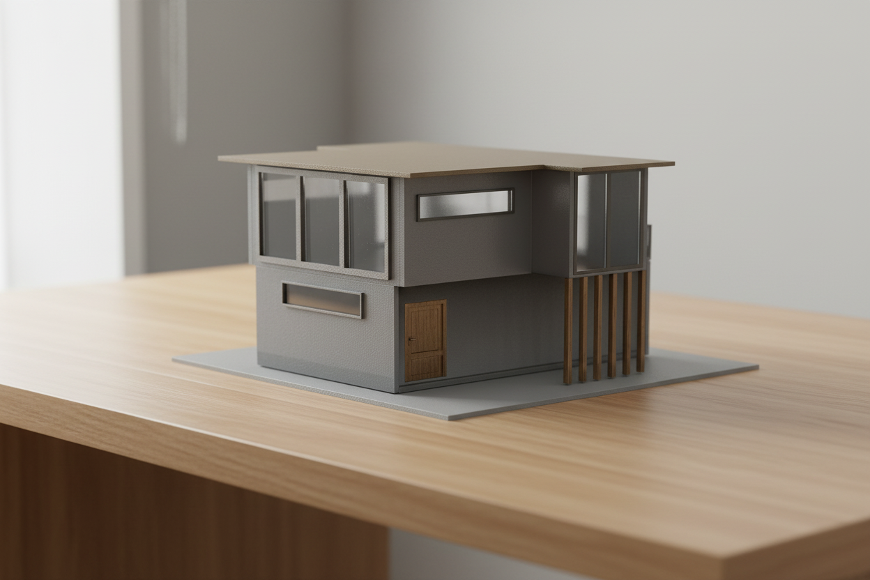 4 Modern Design 3D Printed For House Model
