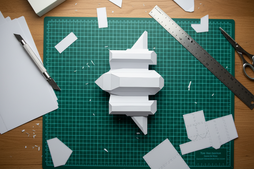 Jet Fighter 7 Model Different Design, 3D Print and Papercraft Design