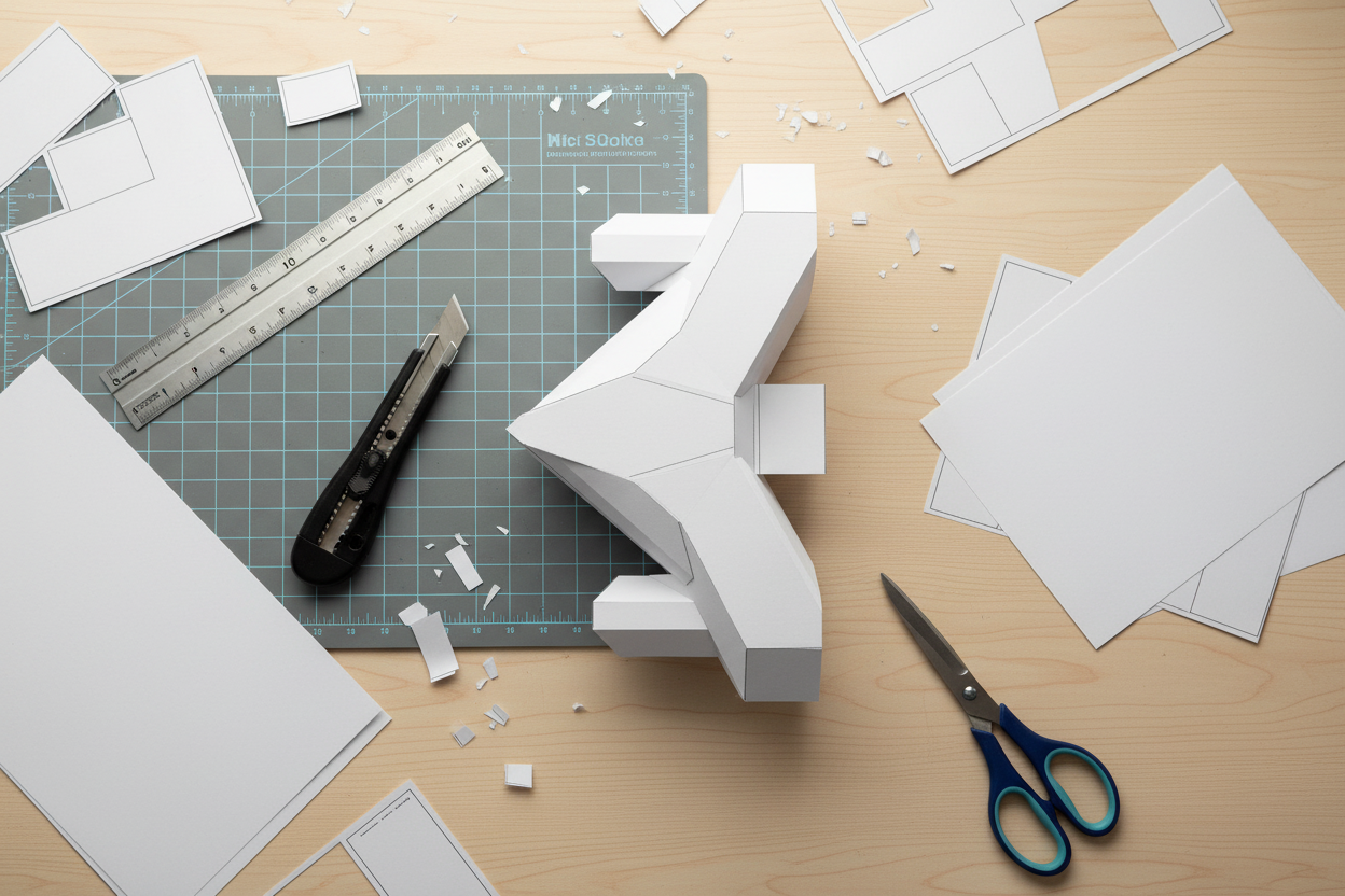 Jet Fighter 7 Model Different Design, 3D Print and Papercraft Design
