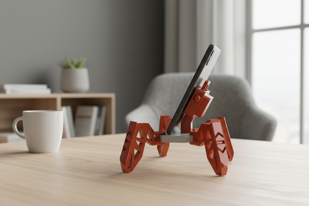 Phone stand with new background