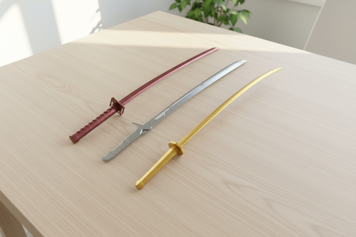 Sword Design and Rack , 3D Print Material