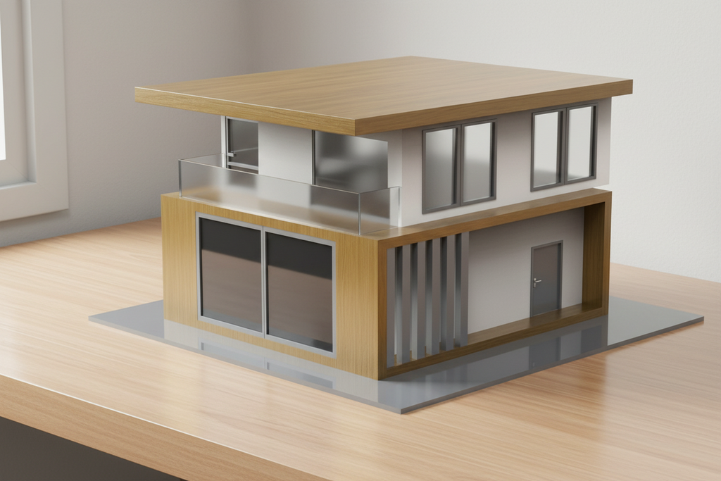 4 Modern Design 3D Printed For House Model